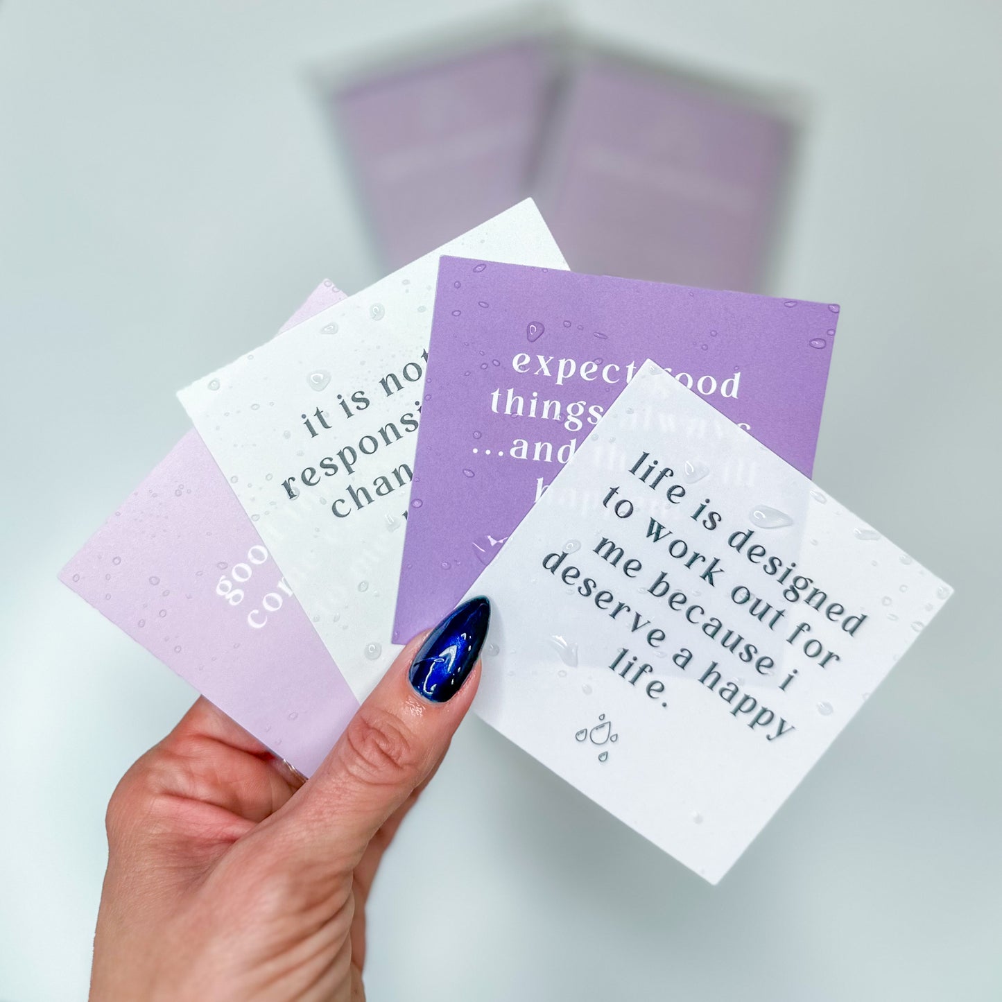 Misty Mantras Shower Affirmation Cards - General